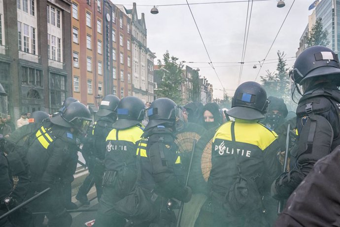 Archivo - Imagen de archivo de una manifestación propalestina en Ámsterdam