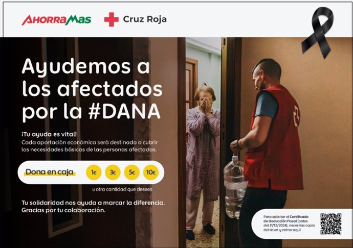 Ahorramas arranca este viernes una campaña de donación económica a las personas afectadas por la DANA