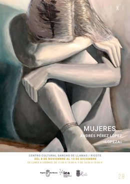 Cartel de las exposición ‘Mujeres’ de Andrés Pérez López