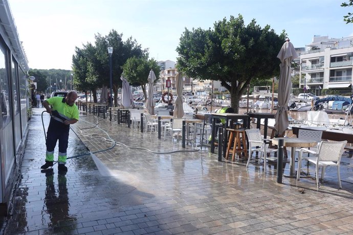 Inundaciones en Porto Cristo.