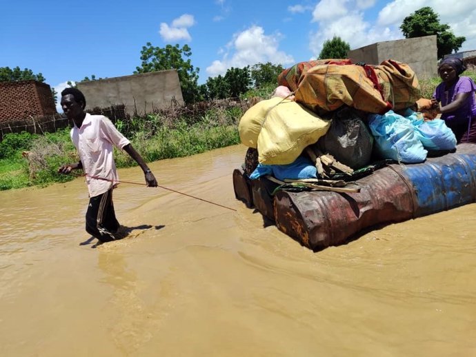 Imagen de archivo de inundaciones en Chad