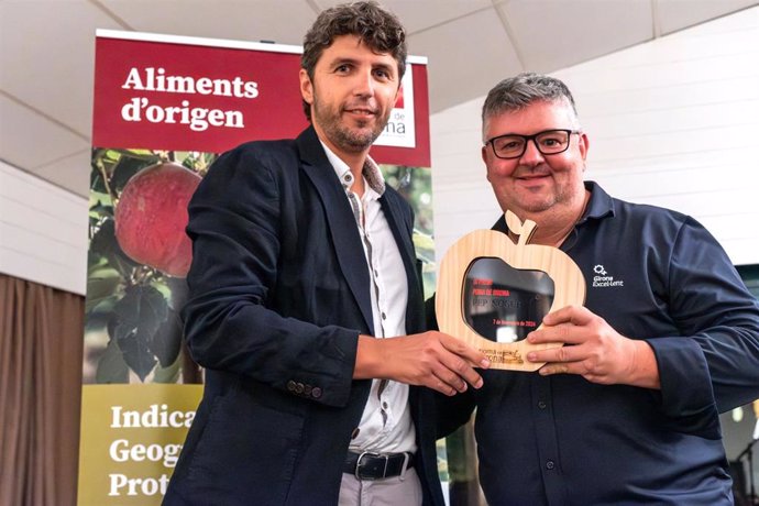 El presidente de Poma de Girona, Jaume Armengol, y el cocinero Pep Nogué.