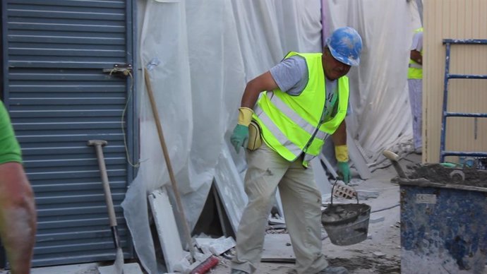 Obras en un centro educativo de Andalucía.