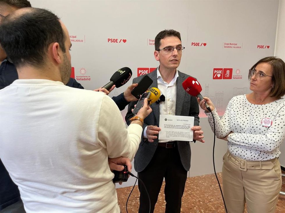El portavoz del Grupo Municipal Socialista en el Ayuntamiento de Valladolid, Pedro Herrero.