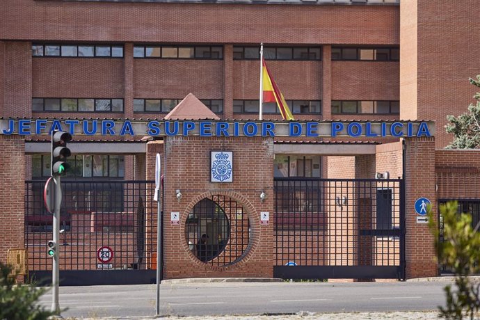 Archivo - Fachada de la Jefatura Superior de Policía de Madrid, a 7 de julio de 2024, en Madrid (España). El Cuerpo Nacional de Policía (CNP) o Policía Nacional es un instituto armado de naturaleza civil, principal responsable de la vigilancia policial de