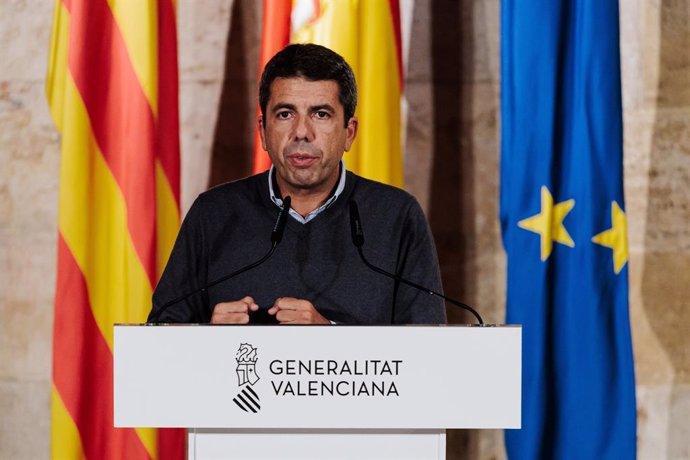 El president de la Generalitat valenciana, Carlos Mazón, en imatge d'arxiu. 