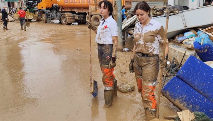 Voluntarias de Cruz Roja Región de Murcia en Valencia