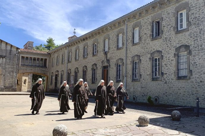 Las monjas que regentan el Santuario de Estibaliz