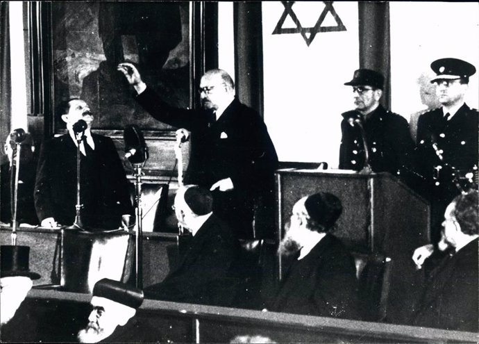 El expresidente de Israel Chaim Weizmann.