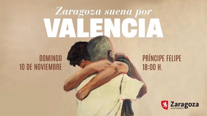 Cartel del concierto solidario en favor de las víctimas de la DANA de Valencia, obra de Luis López.