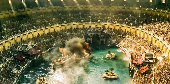 Ridley Scott defiende los tiburones en el Coliseo de Gladiator II y su rigor histórico