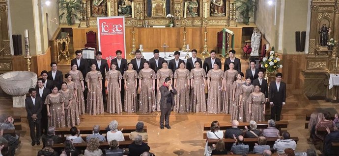 Uno de los conciertos del XXIX Ciclo Coral Internacional de Navarra