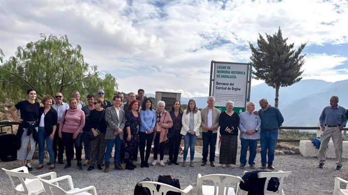 Acto del PSOE en el Barranco del Carrizal de Órgiva