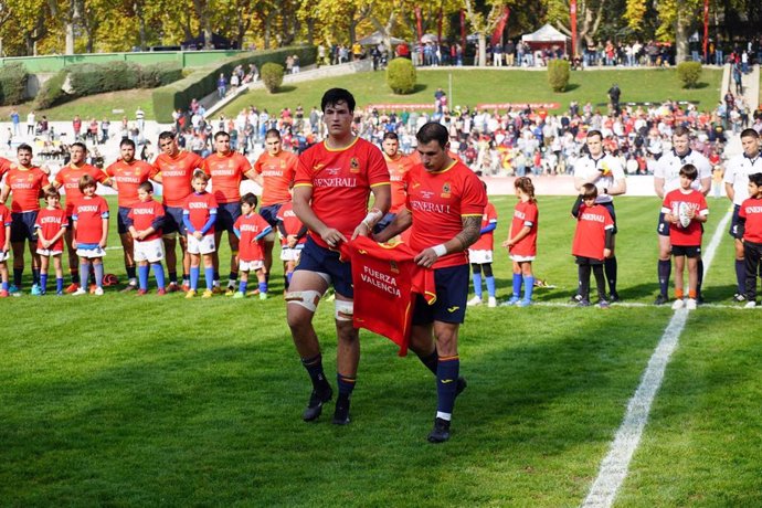 Prolegómenos de un partido de la selección española masculina de rugby XV