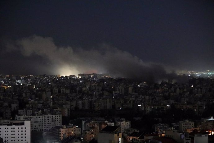 Ataque israelí en Beirut (archivo)