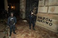 Cuatro detenidos tras la manifestación en València contra la gestión de la DANA