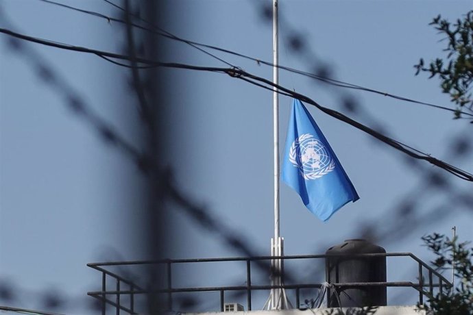 Bandera de Naciones Unidas.