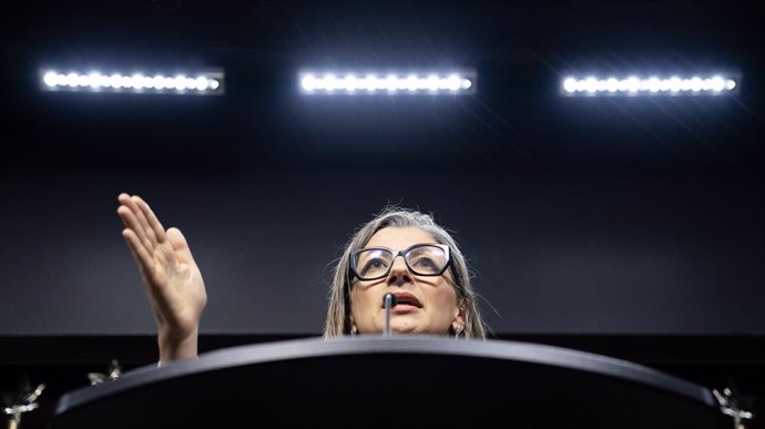 November 5, 2024, Ottawa, On, Canada: Francesca Albanese, United Nations Special Rapporteur on the situation of human rights in the Palestinian Territories occupied since 1967, speaks with reporters during a news conference on Parliament Hill, Tuesday, No