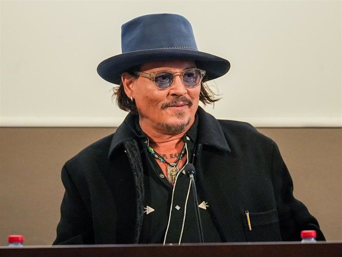 El actor y director Johnny Depp durante la rueda de prensa de la película ‘Modì’ a 9 de noviembre de 2024, en Sevilla, Andalucía (España).