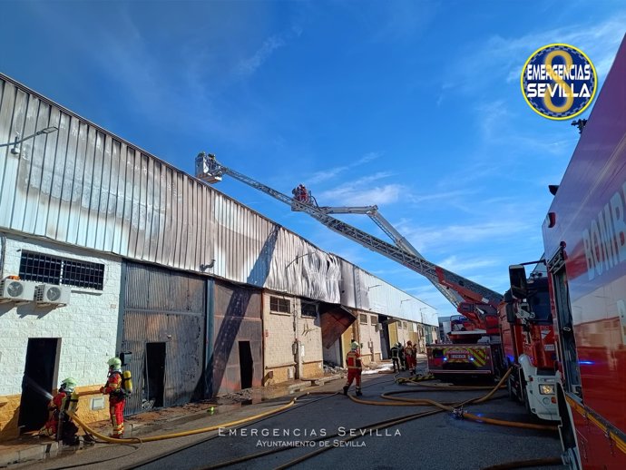 Imagen del incendio de La Rinconada