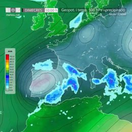 Previsió de dimecres de Meteocat