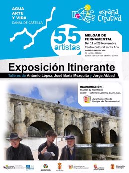 Cartel de la Exposición Itinerante por el Canal de Castilla