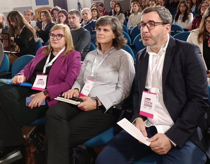 El director general de la Fundación Cotec, Jorge Barrero, en la inauguración de la III edición del Foro de Innovación y Desigualdad, en el Centro de Cultura Antiguo Instituto Jovellanos (Gijón).