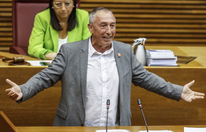 El diputado de Compromís en las Cortes Valencianas, Joan Baldoví, durante un debate de política general en Les Corts Valencianas, a 18 de septiembre de 2024, en Valencia, Comunidad Valenciana (España).