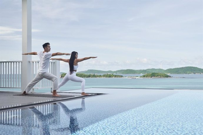 The resort offers diverse daily wellness activities