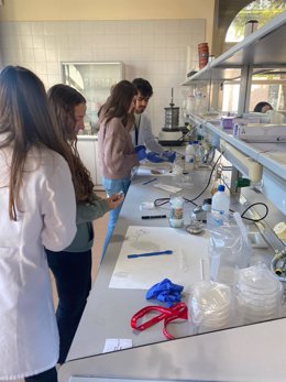 Alumnos de Institutos de C-LM participan en talleres prácticos organizados por la la Facultad de Ciencias Ambientales y Bioquímica de la UCLM con motivo de la Semana de la Ciencia.