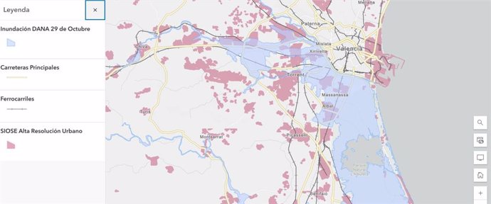 Una investigació coordinada per la professora del Departament de Geografia de la Universitat de València (UV) Carmen Zornoza ha elaborat la cartografia de les inundacions provocades per la DANA que va arrasar part de la província de València