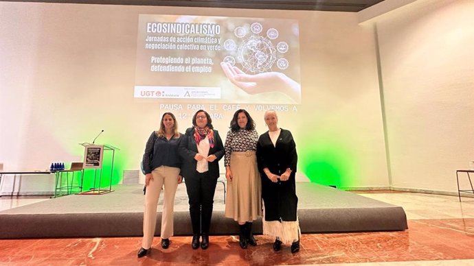 La directora general de Sostenibilidad Ambiental y Economía Circular de la Junta de Andalucía, Carmen Jiménez, ha participado en las 'Jornadas de acción climática y negociación colectiva en verde: Protegiendo el planeta, defendiendo el empleo' .