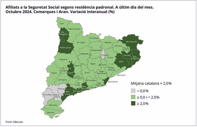 Afiliados según residencia, a último día de octubre de 2024