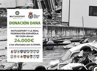 Los cazadores donan 24.000 euros a los afectados por la DANA en Valencia y Castilla-La Mancha