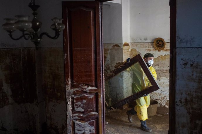 Una vivienda afectada por la DANA. 