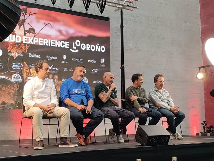 Compareencia de prensa de Montagud Experiencie con Paniego, Sáenz, Ángel León o Nacho Manzano