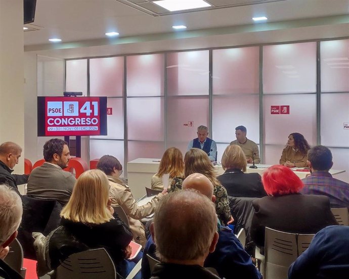 Convención del PSOE de León de cara al provincial de cara al 41 Congreso Federal de Sevilla.