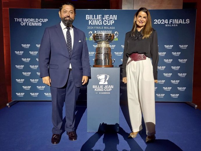 El secretario general para el Deporte de la Junta de Andalucía, José María Arrabal, en la presentación de los equipos nacionales que van a participar en las finales de la Billie Jean King Cup.