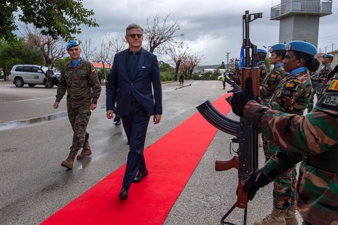 Archivo - Imagen de archivo del jefe de operaciones de paz de la ONU, Jean-Pierre Lacroix, en Líbano