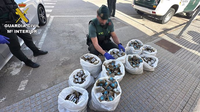 Dorga incautada a un conductor en el Coto de Bornos.