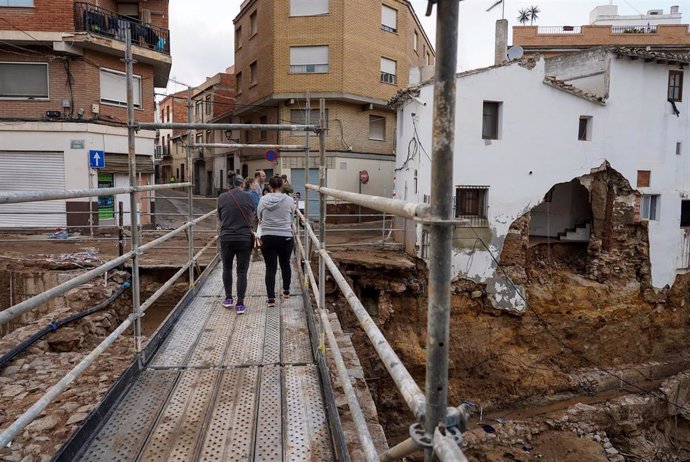 Estragos causados por la DANA, a 4 de noviembre de 2024, en Chiva