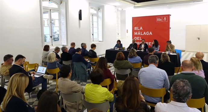 Reunión delegados del PSOE de Málaga del Congreso Federal