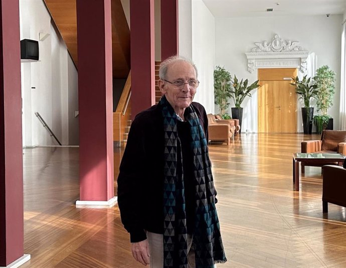 El actor Emilio Gutiérrez Caba este martes en el Teatro Calderón de Valladolid.