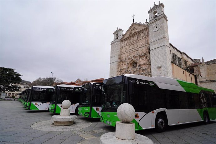 Autobuses adquiridos por Auvasa durante el anterior mandato municipal.