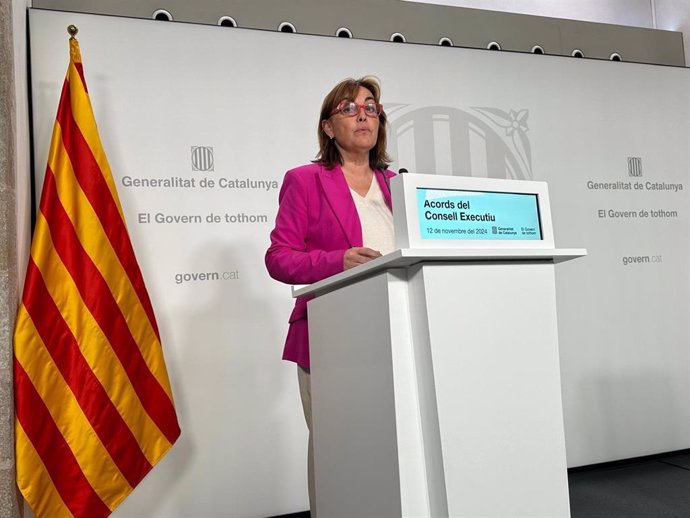 La portavoz del Govern, Sílvia Paneque, en rueda de prensa posterior al Consell Executiu