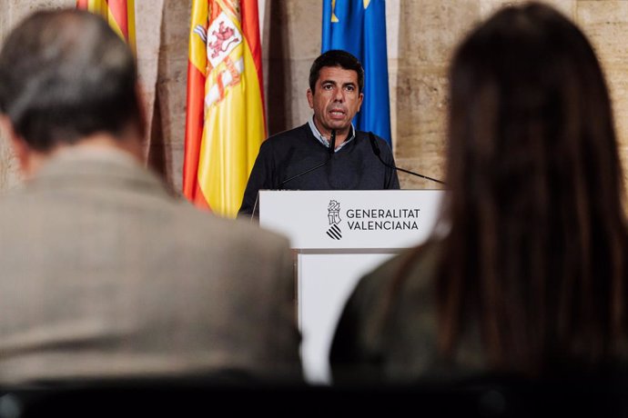 El president de la Generalitat valenciana, Carlos Mazón, en imatge d'arxiu. 