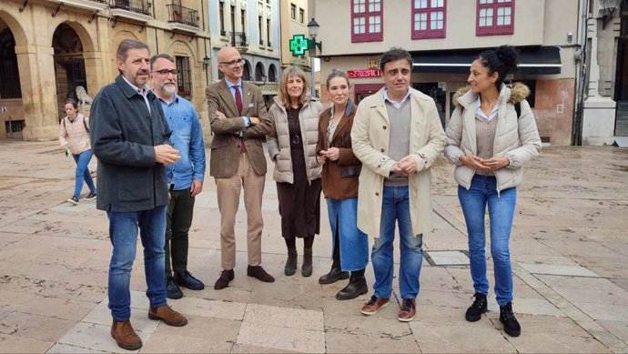 Miembros del Grupo Municipal Socialista del Ayuntamiento de Oviedo.