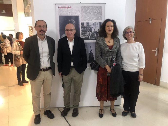 Acto de inauguración de la exposición 'María Lejárraga y Manuel de Falla: Cita en Granada'. 