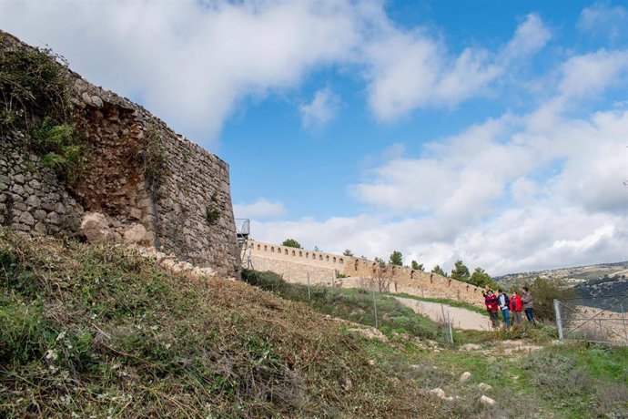 El castillo de Morella sufre desprendimientos en la muralla a causa de las últimas lluvias