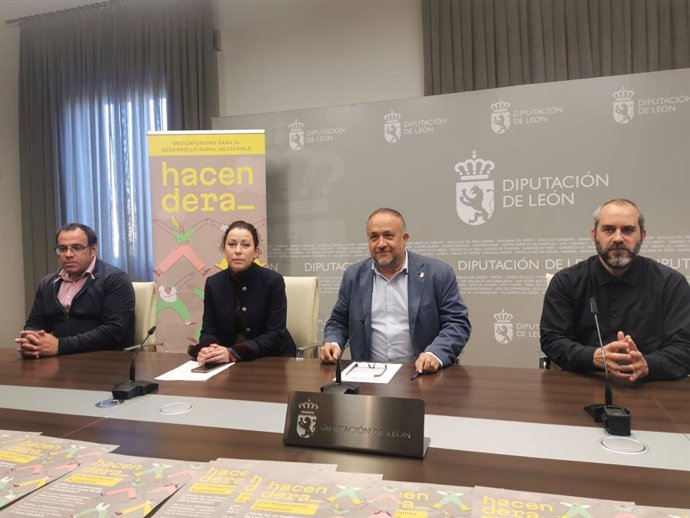 Presentación de la Hacendedra de Proyectos en la Diputación de León.